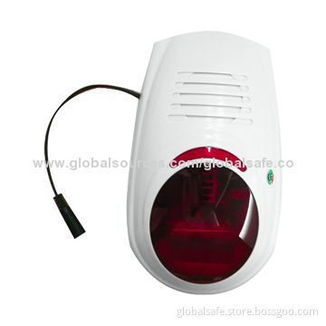 Wireless outdoor bell box with 120dB flash
